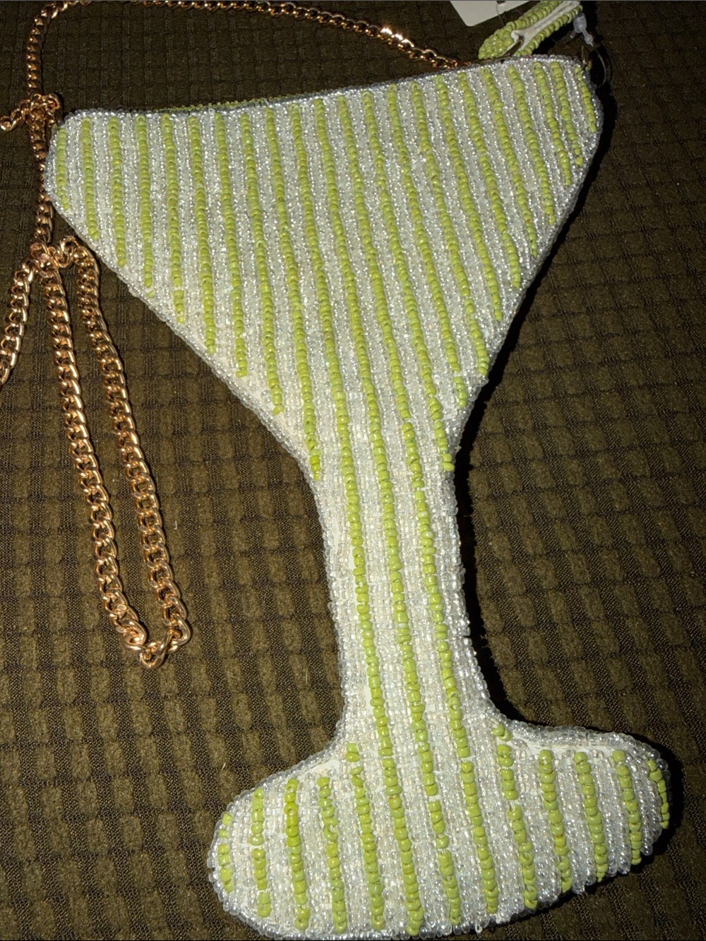 Anthropologie Maeve Martini 🍸 Glass Beaded Purse NWT! - Picture 3 of 4